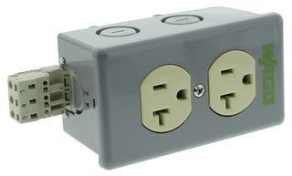 8002-025/K050-613/000-5400 - CONNECTOR, AC POWER, SOCKET, 20A, 120V - WAGO