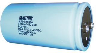 CGH292T250V3L - ALUMINUM ELECTROLYTIC CAPACITOR 2900UF, 250V, +50%,-10%, SCREW - CORNELL DUBILIER