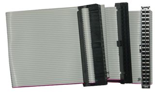 SPC19952 - COMPUTER CABLE, SERIAL, 2FT, GRAY - MULTICOMP