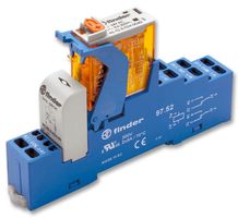 4C.52.9.024.0050SPA - General Purpose Relay, 4C Series, Interface, DPDT, 24 VDC, 15 A - FINDER