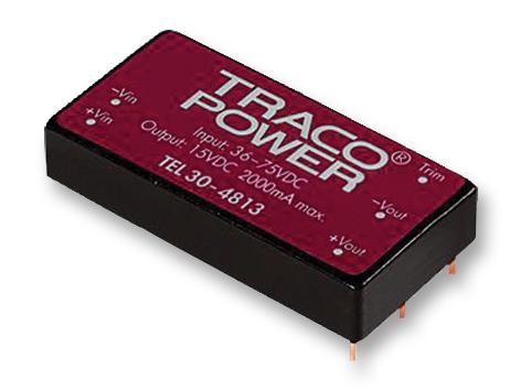 TEL 30-2411 CONVERTER, DC/DC, 30W, 5.1V/5A TRACO POWER
