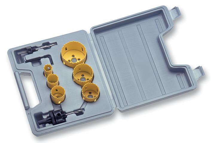 424043 HOLE SAW KIT, 9PC CK TOOLS