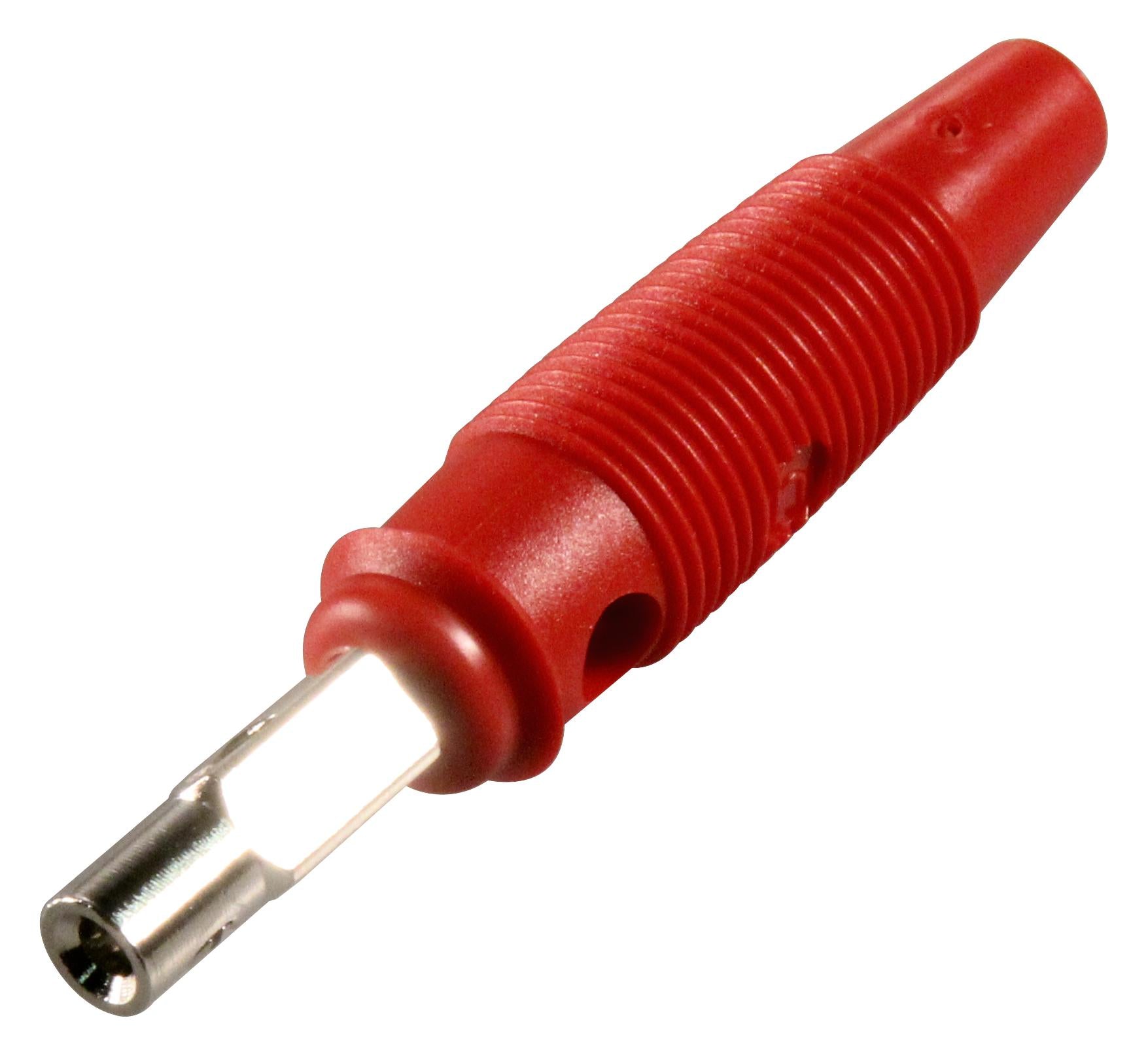 930726101 PLUG, 16A, 4MM, CABLE, RED, PK5 , BO HIRSCHMANN TEST AND MEASUREMENT