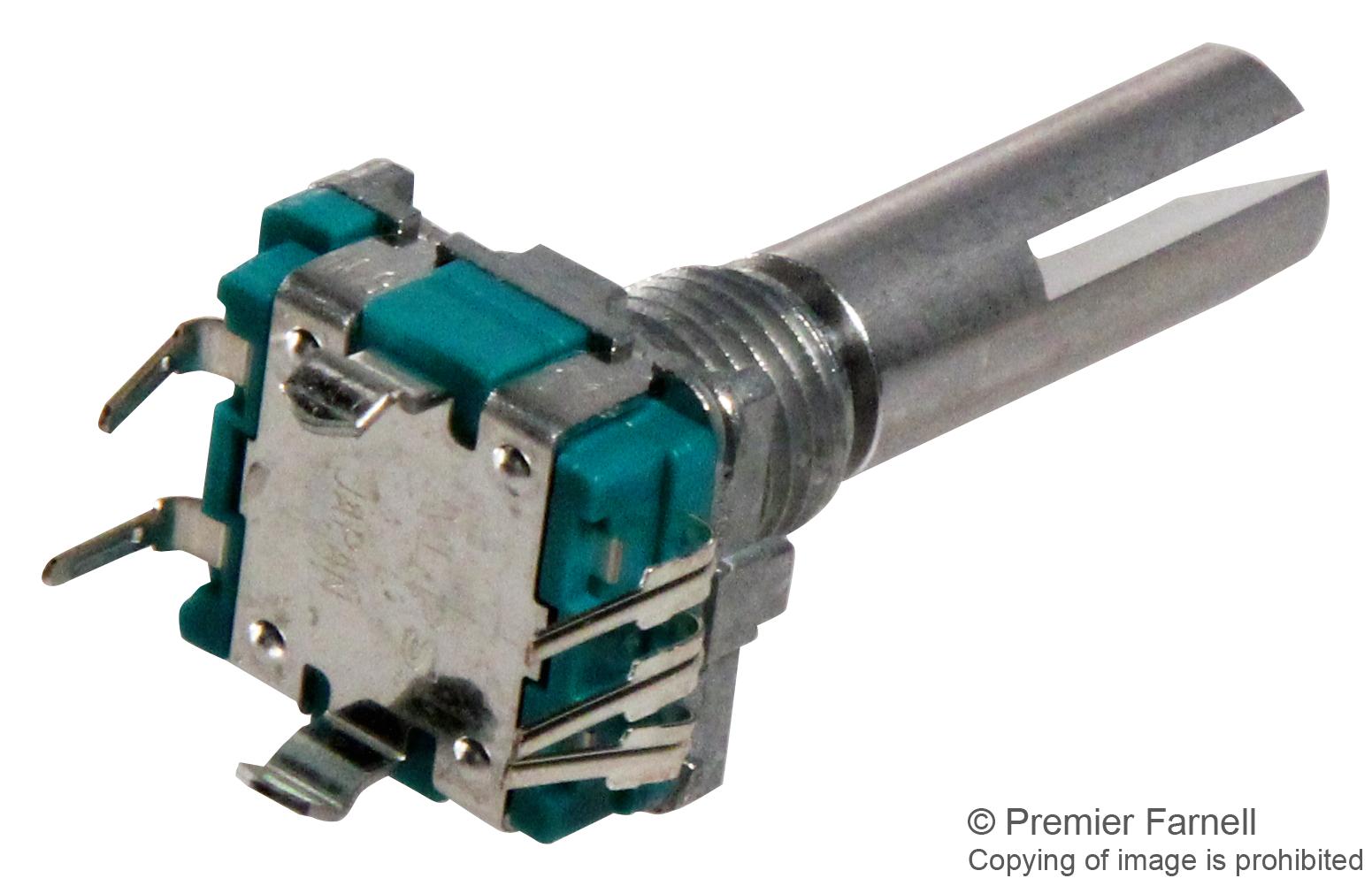 EC11B152442D ENCODER, ROTARY, 11MM, SWITCH, 15PPR ALPS ALPINE