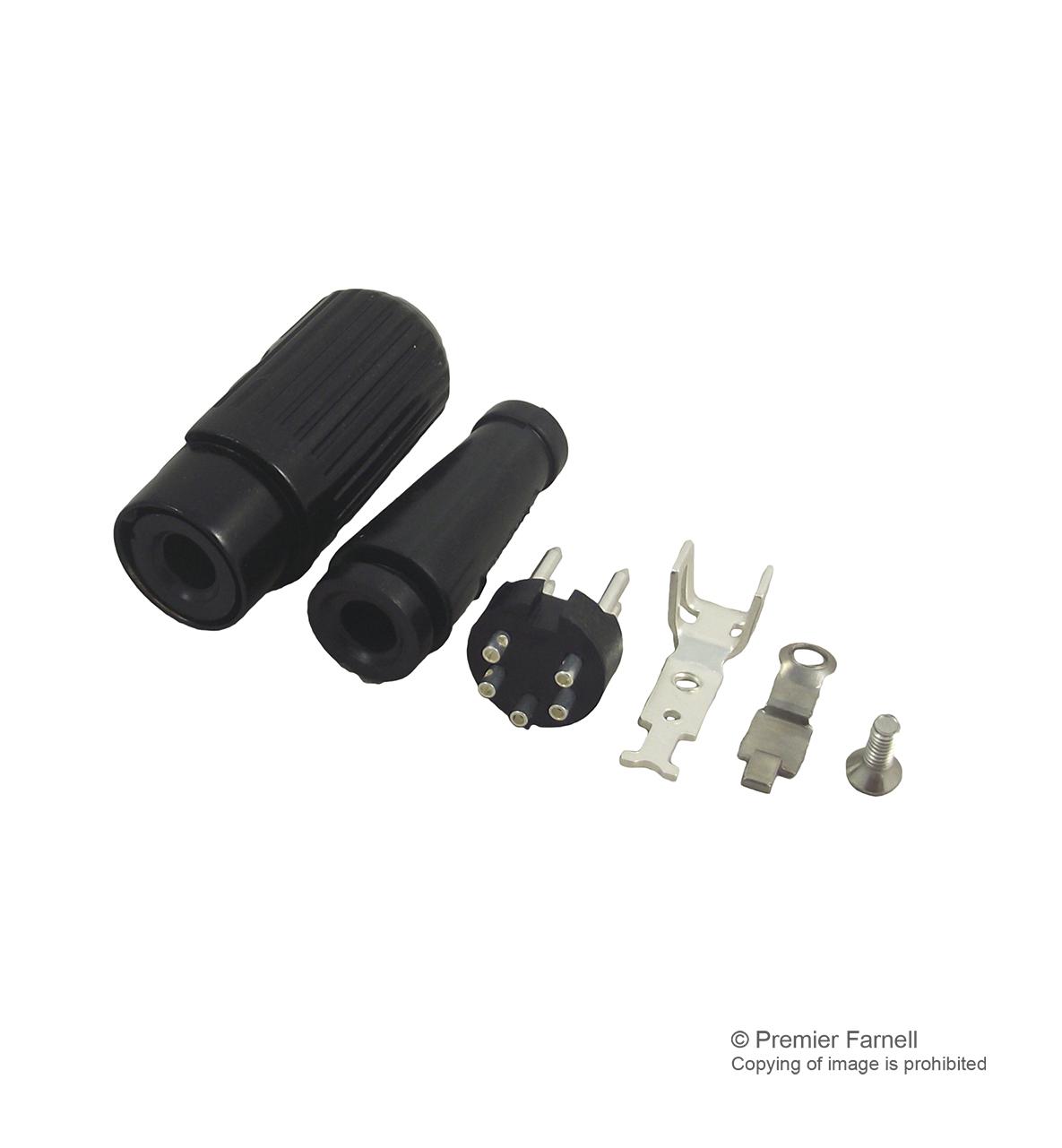 591-0510 PLUG, DIN, LOCKING, 240DEG, 5POLE DELTRON COMPONENTS