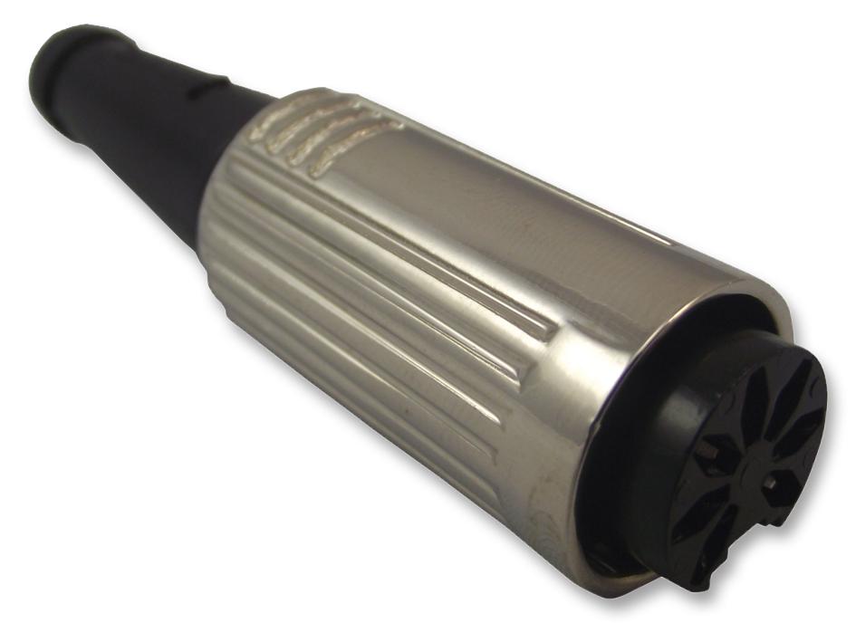 600-0700 SOCKET, DIN, IN-LINE, 7POLE DELTRON COMPONENTS