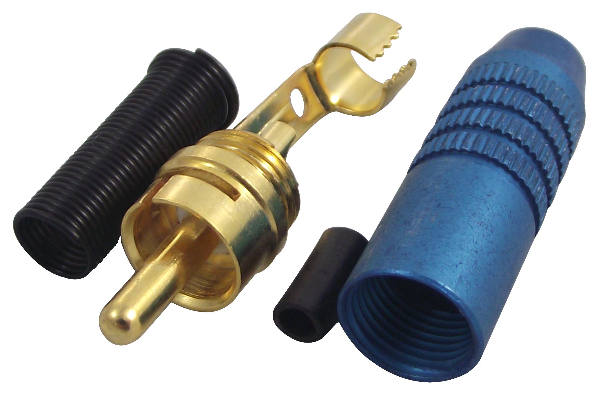 346-0200 PLUG, PHONO, GOLD/BLUE DELTRON COMPONENTS