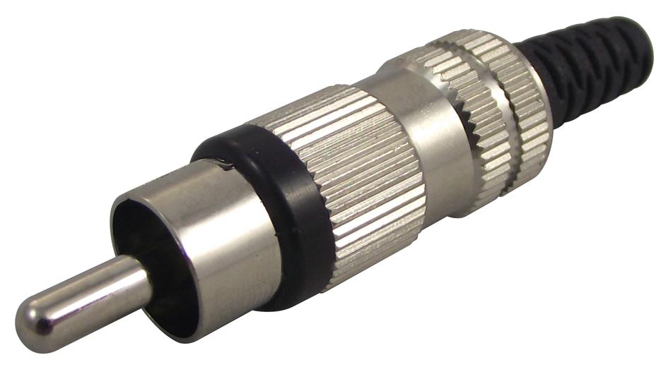 STO 2 BLACK PLUG, PHONO, BLACK LUMBERG