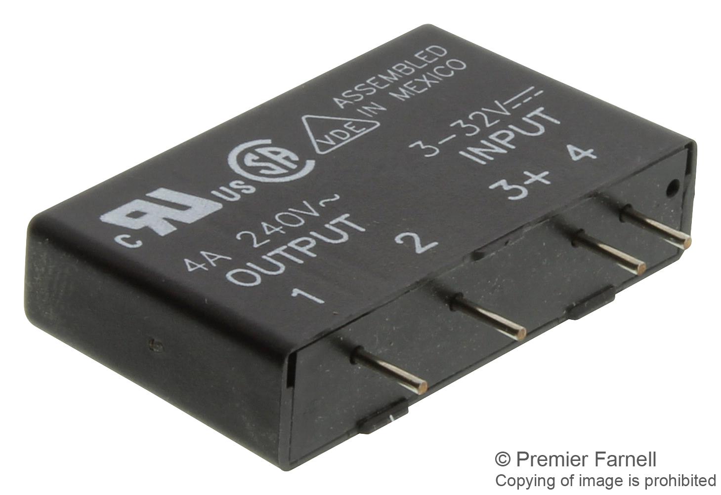 MP240D4 SSR, 4A, 24-280VAC, 3-32VDC SENSATA/CRYDOM