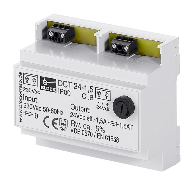 DCT12-1 PSU, DC, ENCLOSED, 12V, 1A BLOCK