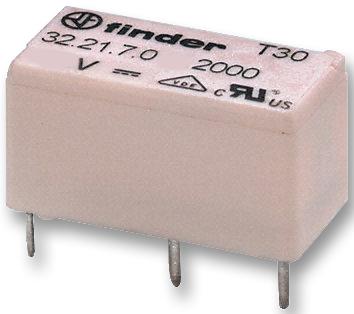 32.21.7.048.2000 RELAY, SPDT, 250VAC, 6A FINDER