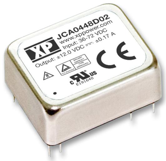 JCA0412S03 CONVERTER, DC/DC, 1O/P, 4W, 3.3V XP POWER