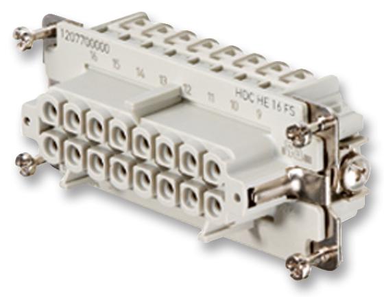 1216100000 INSERT, FEMALE, 16POLE, 17-32WAY WEIDMULLER