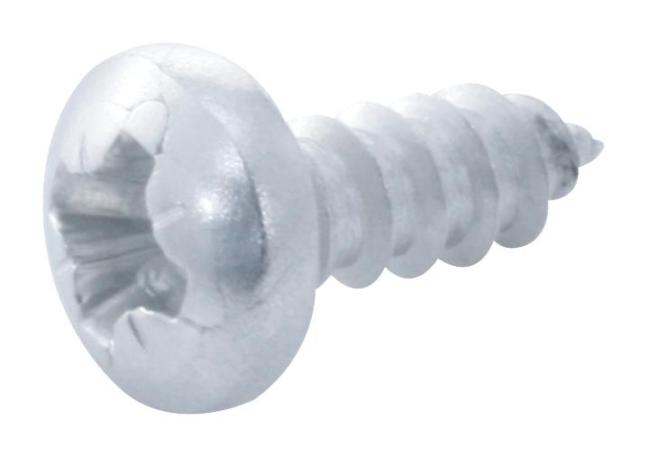 N60.375 PRA2ABS100- SCREW, POZI PAN, STEEL, A2, #6X3/8,PK100 TR FASTENINGS