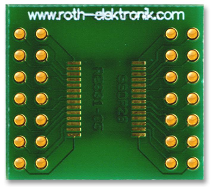 RE931-05 ADAPTOR, SMD, FR4, SSOP-28, 0.65MM ROTH ELEKTRONIK