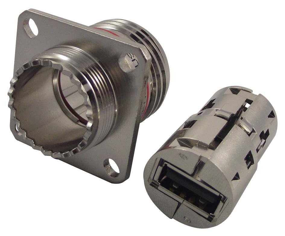 USBF TV 21 N USB ADAPTOR, 2.0 TYPE A-TYPE A, IP67 AMPHENOL SOCAPEX