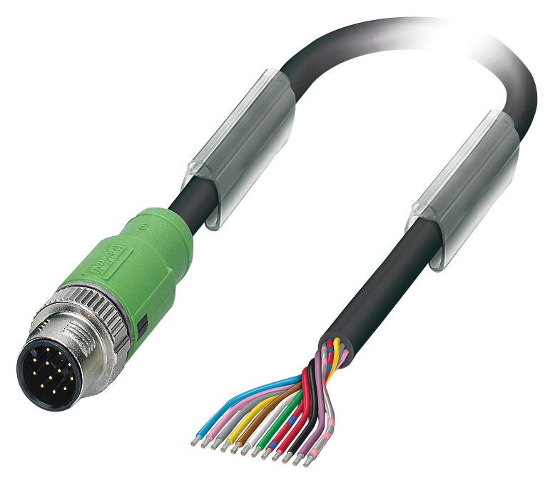 1430530 SENSOR CORD, 12P M12 PLUG-FREE END, 1.5M PHOENIX CONTACT