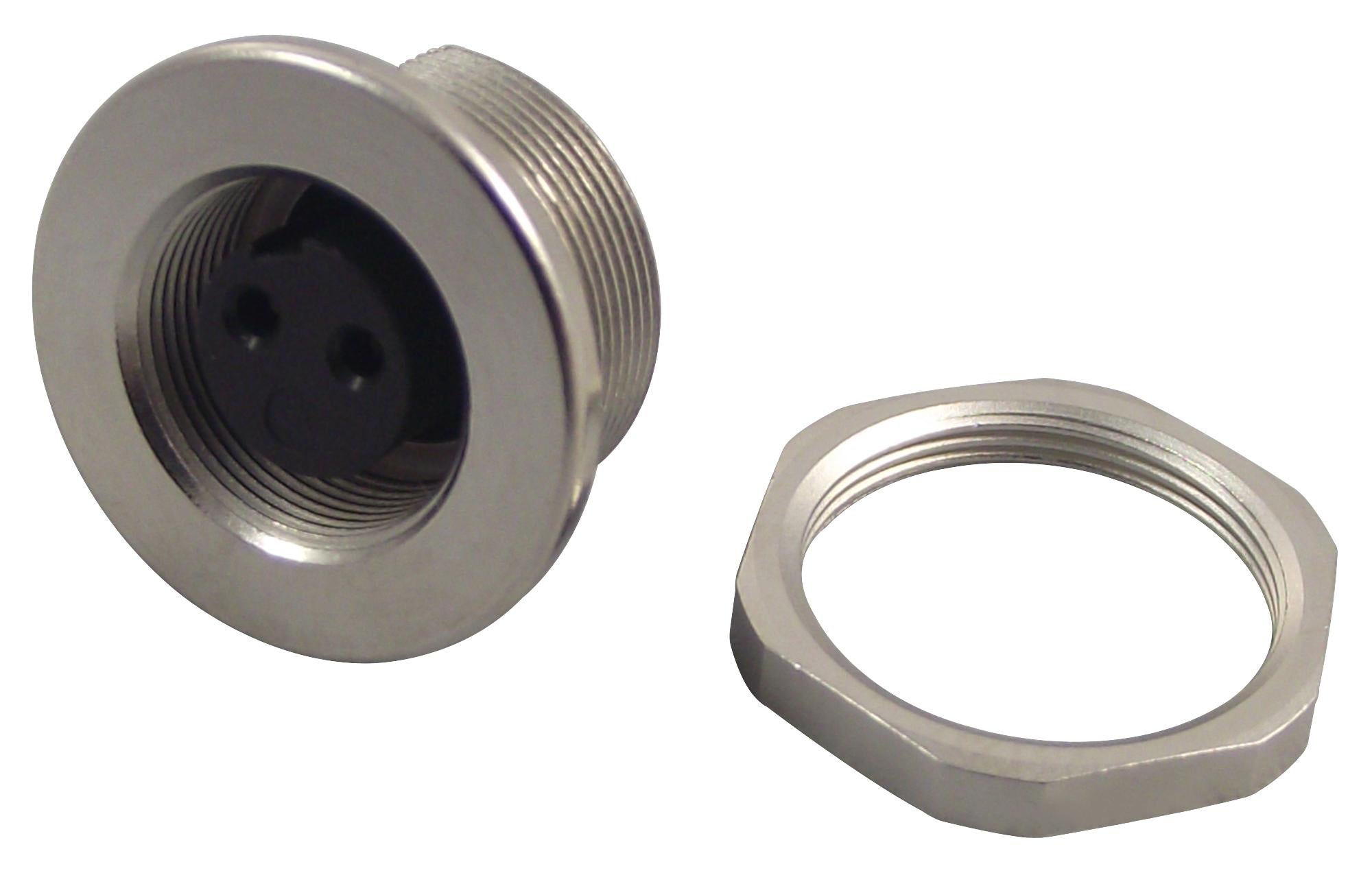 09-0404-00-02 CIRCULAR CONN, RECEPTACLE, 2 WAY, PANEL BINDER