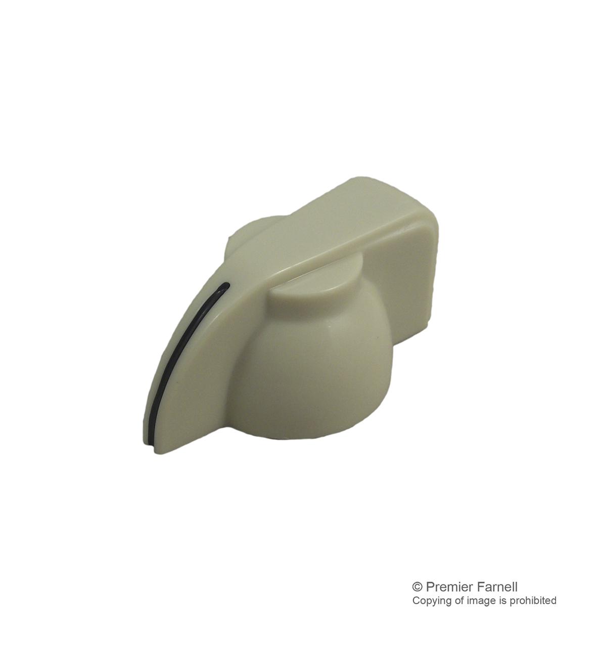 CF-P1-01-S(6.4)E KNOB, IVORY, 6.4MM SHAFT MULTICOMP