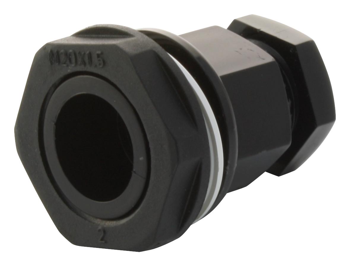 249/97/93B CABLE GLAND, PA, 7MM, M20, BLACK ABB - ADAPTAFLEX
