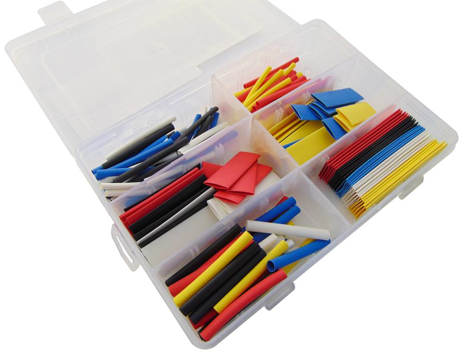 HS3:1KIT HEATSHRINK KIT, 3:1, 180PCS PRO POWER