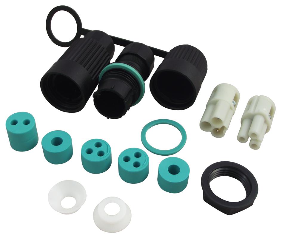 THR.384.S3A CONNECTOR, IN-LINE, IP68, 3WAY HYLEC