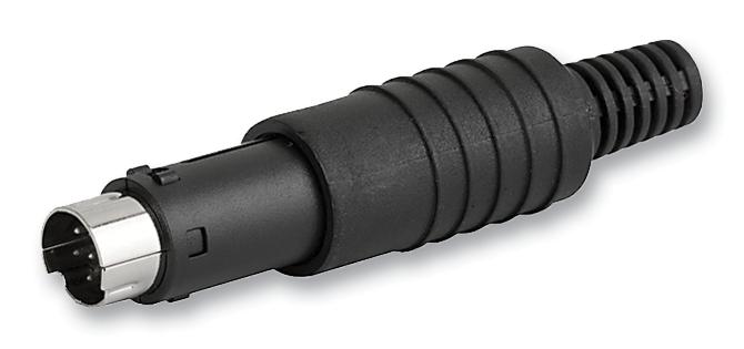 4850.1810 PLUG, MINI-DIN, CABLE, 8WAY SCHURTER