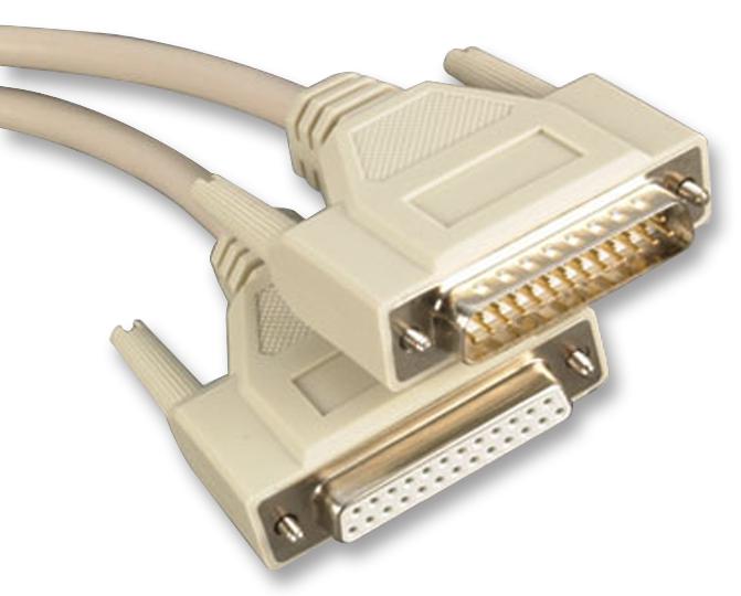 1124 LEAD, RS232 25W D PLG-SKT, 5M VIDEK