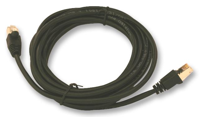 1962-3BK PATCH LEAD, CAT5E, STP, BLACK, 3M VIDEK