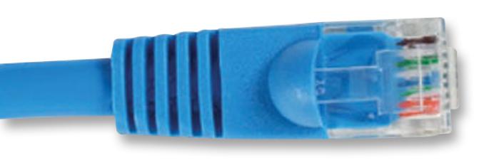 2965-1B PATCH LEAD, CAT5E, BLUE, 1M VIDEK
