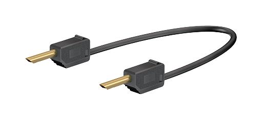 28.0033-030-21 TEST LEAD, BLK, 300MM, 60V, 10A STAUBLI
