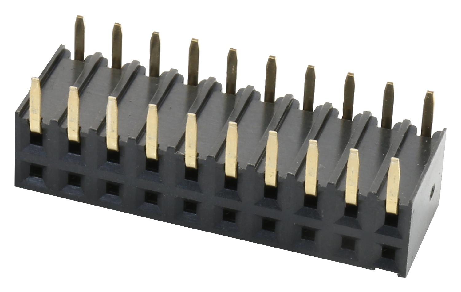 2214BR-20G SOCKET, PCB, 2 ROW, R/A, 20WAY MULTICOMP PRO