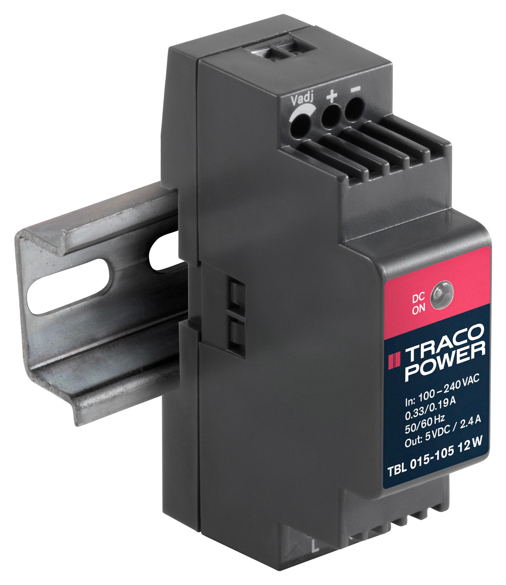 TBL 015-105 POWER SUPPLY, 5V, 12W TRACO POWER