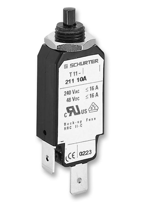 T11-211-10 THERMAL CIRCUIT BREAKER SCHURTER