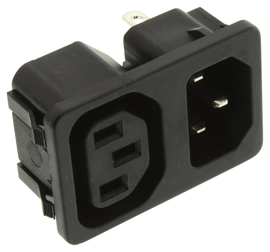 4300.0301 INLET/OUTLET, IEC, F/C14, 0712, 10A SCHURTER