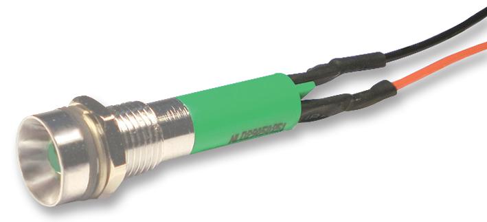 NLD29W914550500 LED INDICATOR, 28V GRN NLD ELECTRONIC