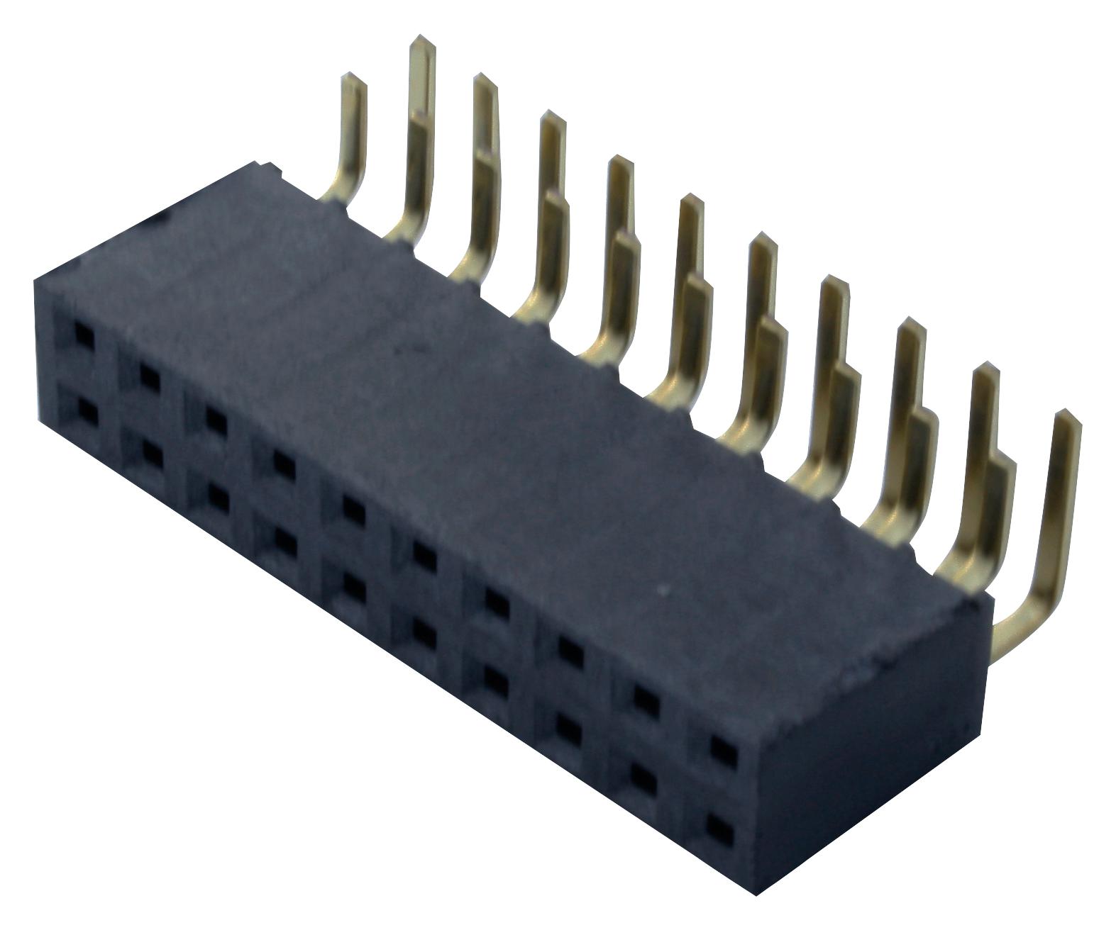 SSW-110-02-G-D-RA RECEPTACLE, 2.54MM, R/A DUAL, 20WAY SAMTEC