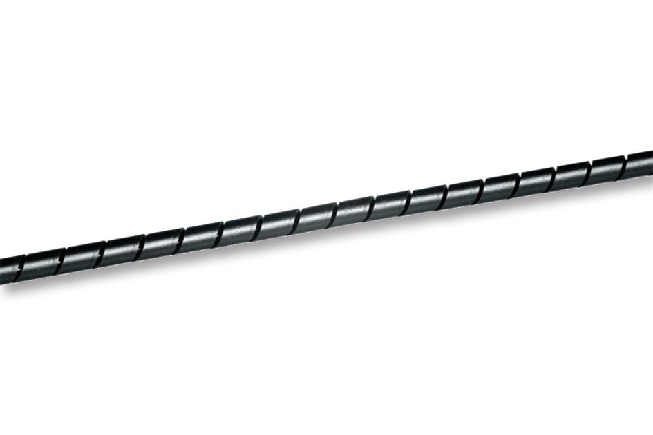 161-41001 SLEEVING, SPIRAL, PE, 1.5MM, BLK, 30M HELLERMANNTYTON