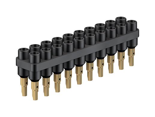 63.9356-21 SOCKET, 20 POLE, 6MM BLACK STAUBLI