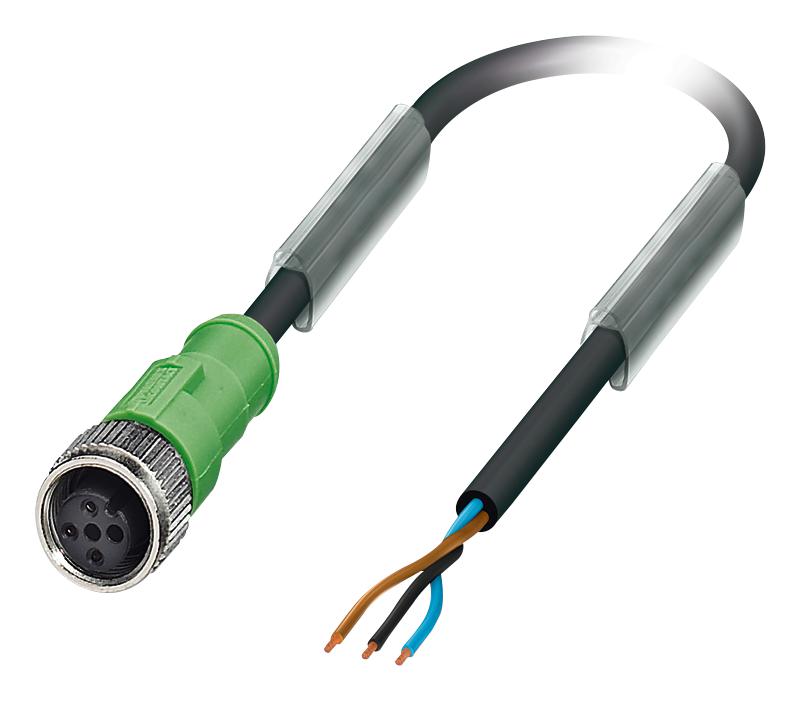 1694499 SENSOR CORD, 3P, M12 RCPT-FREE END, 3M PHOENIX CONTACT