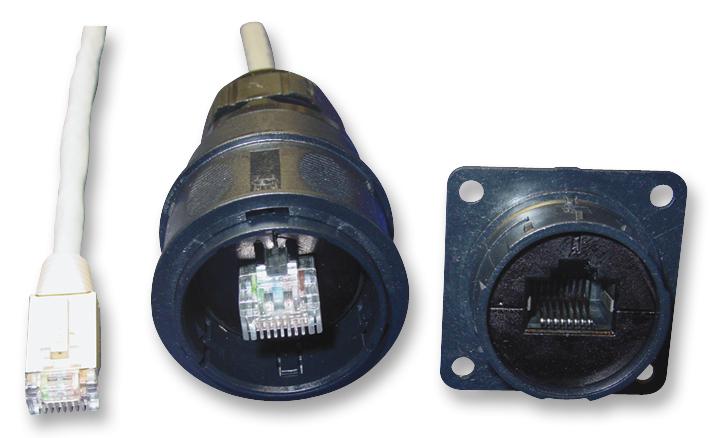 RJF5442200 SEALED ETHERNET CONNECTOR AMPHENOL PCD