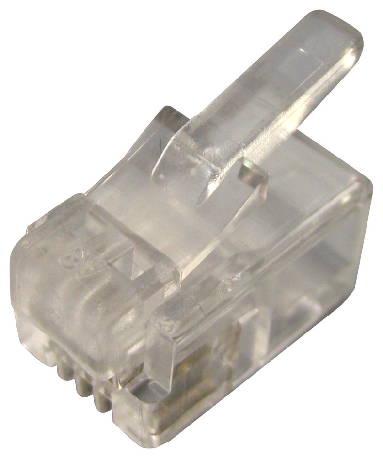 7001-4P4C MODULAR, PLUG, IDC, RJ11, FLAT, 4P4C MULTICOMP PRO