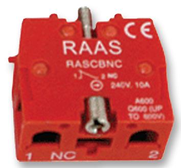 RAS-CBNC 22MM SWITCHES N/C BLOCK MULTICOMP