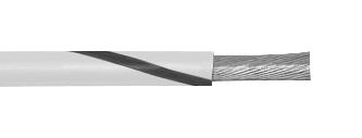 3057 WB001 HOOK-UP WIRE, 16AWG, WHT/BLK, 305M ALPHA WIRE