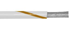 1857 WN001 HOOK-UP WIRE, 18AWG, WHITE/BROWN, 305M ALPHA WIRE