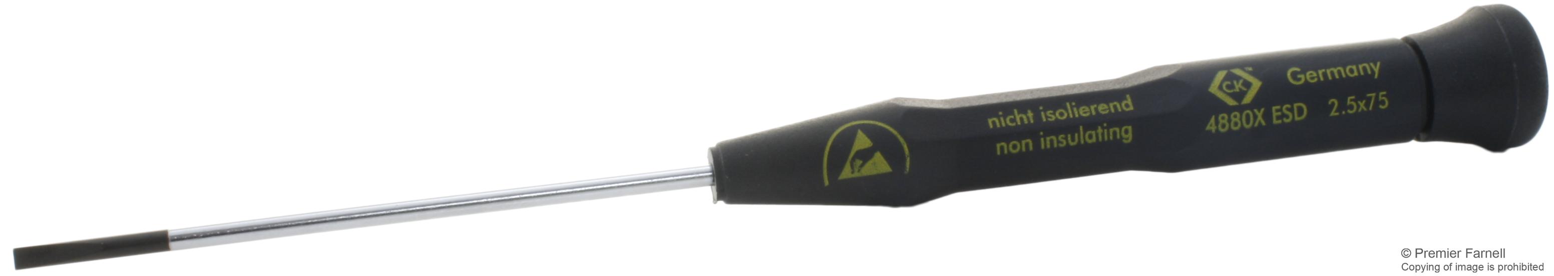 T4880XES257 ELECTRONIC SCREWDRIVER ESD, SLOT 2.5 CK TOOLS