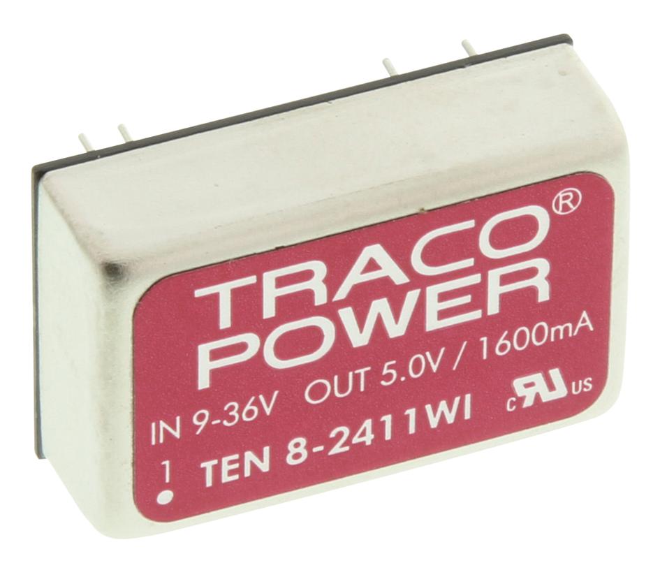 TEN 8-2411WI CONVERTER, DC-DC, 5V, 8W TRACO POWER