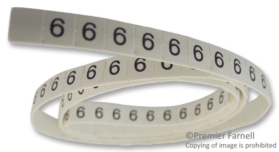 LHS3-1TW/6 CABLE MARKER, H/S, 3/1, 6, PK100 PRO POWER