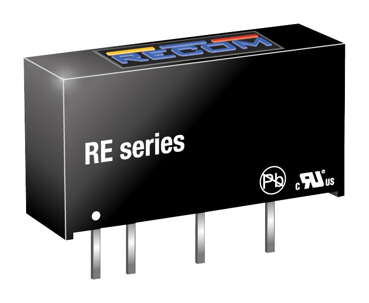 RE-0505S DC/DC, UNREG, 1W, 1KV, 5V, SIP7 RECOM POWER