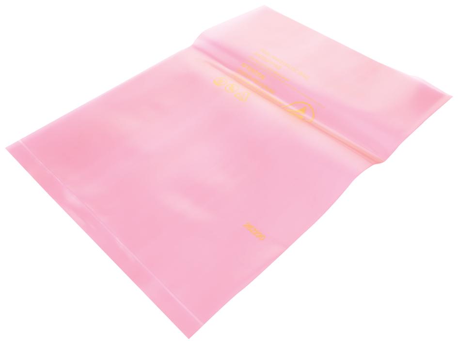 204075 PINK ANTISTATIC BAG, 254MM X 355.6MM DESCO EUROPE (FORMERLY VERMASON)